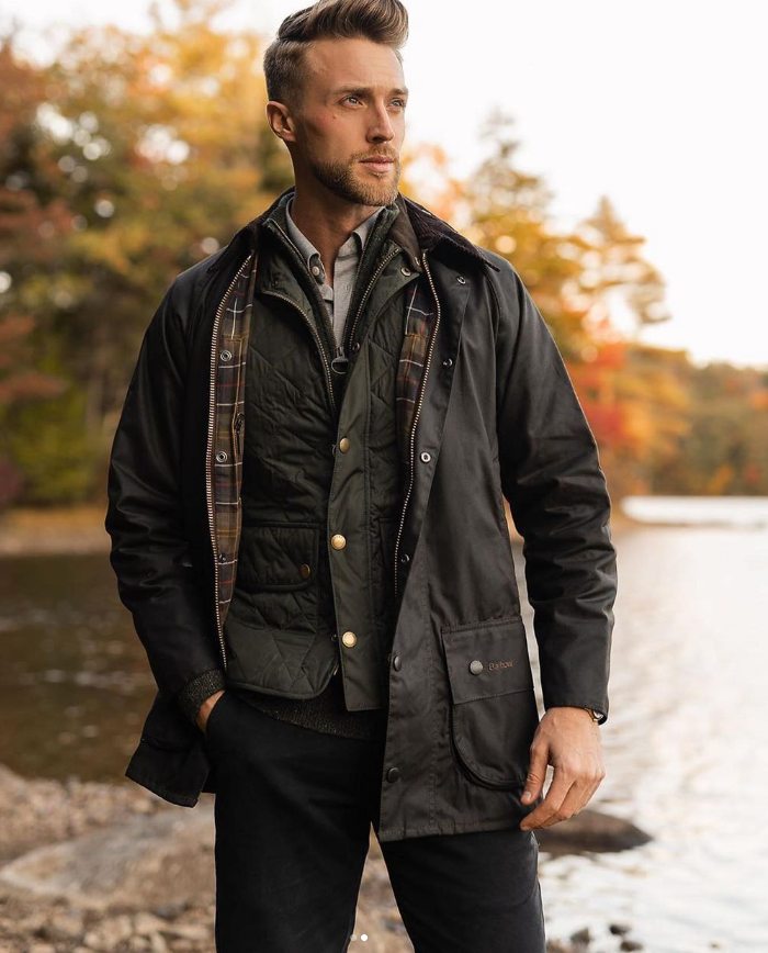 Crafted in the UK Olive Barbour Classic BEDALE Waxed Jacket