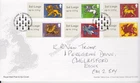 GB ROYAL MAIL FDC 2015 POST & GO HERALDIC BEASTS 1ST LARGE HANDWRITTEN