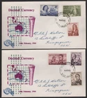 1966 Australian NAVIGATORS Set of 6 on Unsealed ROYAL FDC's