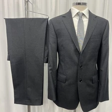 AUSTIN REED LONDON Pure Wool Regular Fit Charcoal 2 Piece Suit C40R W34 L30