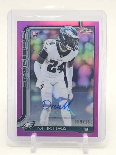 2025 Topps Chrome Andrew Mukuba Pink Refractor (RAW)