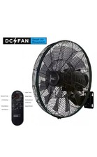 Image of Tornado 18" 3 Speed Wall Fan With Remote. Powerful Oscillating Wall Fan