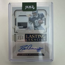 2024 Panini National Treasures Drew Pearson Lasting Legacies Patch Auto Gold /10