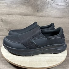 Skechers Relaxed Fit Equalizer 5.0 Black Shoe Slip On 232515WW Mens Size 13 Wide