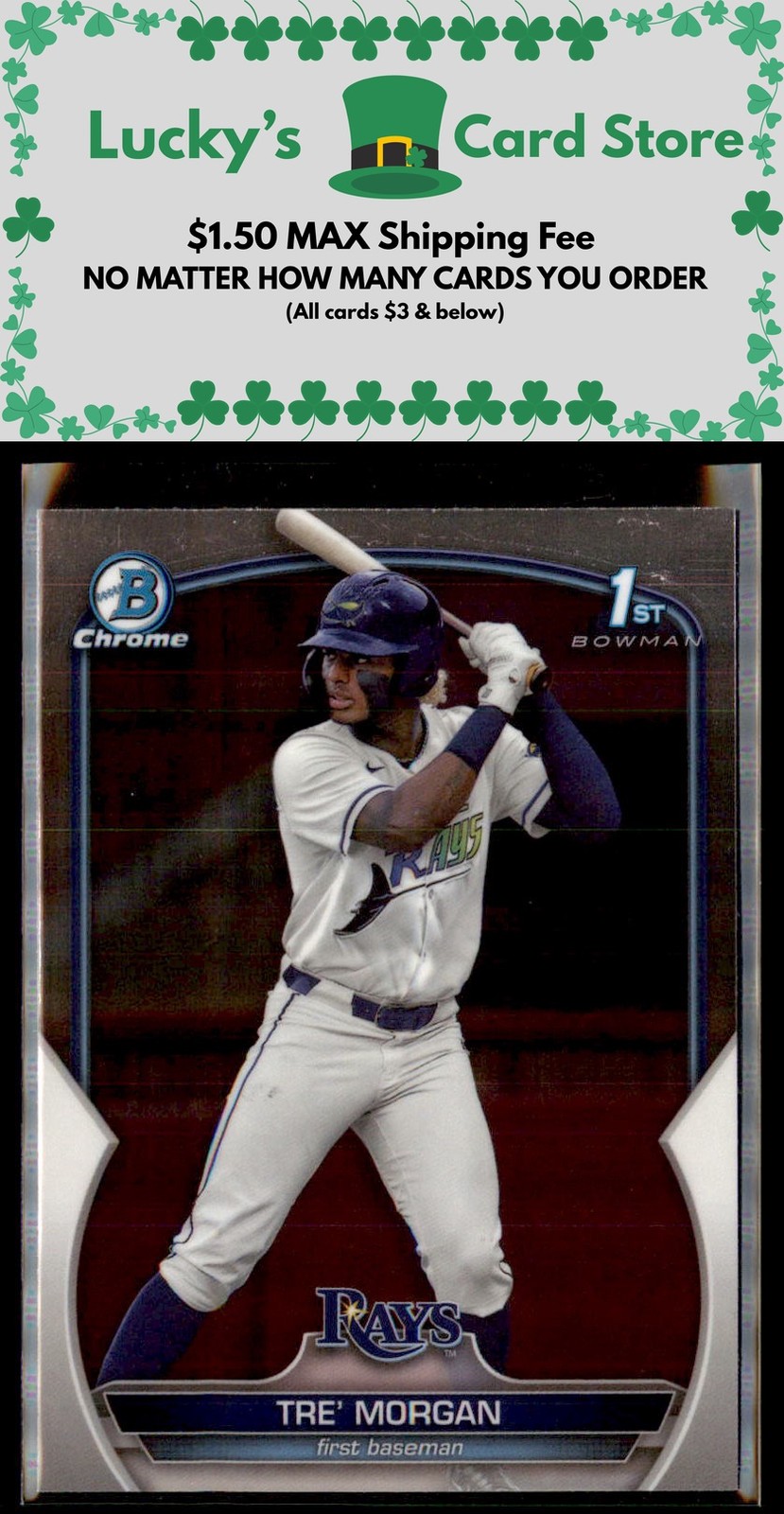 2023 Bowman Draft #BDC-199 Tre' Morgan Chrome