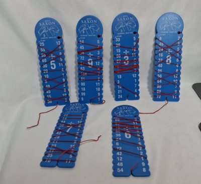 Saxon Math 4 Division Learning Wrap-Ups Keys, Blue, School Home, YOU CHOOSE