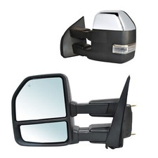 Towing Mirrors For 2016 2017 2018 2019 2020 Ford F150 Power Heated Signal Chrome