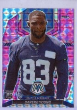 2022 Panini Mosaic Mosaic Camo Pink Prizm #349 Dareke Young - Seattle Seahawks