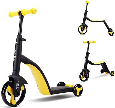 FAHRRADROLLER 3 in 1, Roller für Jungen und Mädchen, Kleinkind Bike3 Rad Tri Scooter