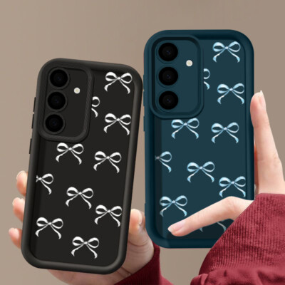 Hülle For Samsung S25 S24 S23 S22 A06 A16 A05 A15 A55 A35 A54 Schleife TPU Case