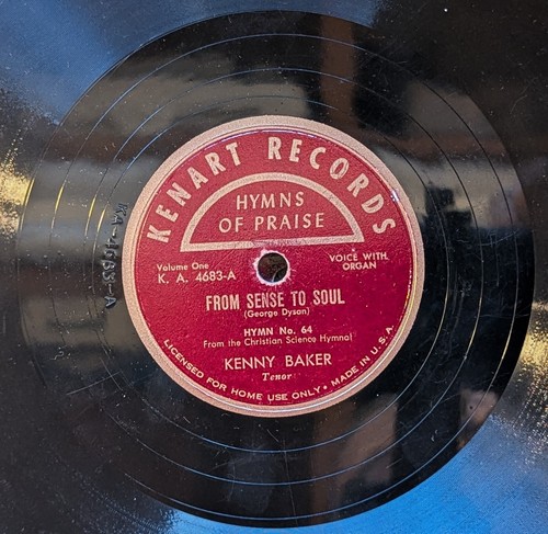 1940s Kenny Baker, Hymns of Praise Volume 1, 4x 78 RPM 10" Records - Picture 11 of 24
