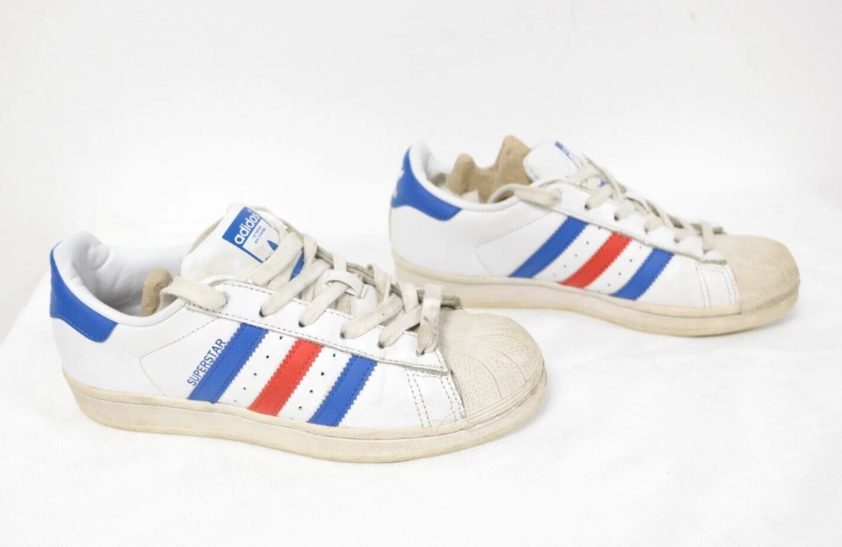 Adidas Women s Boys Girls Trainers Superstar BB2246 White Blue Red