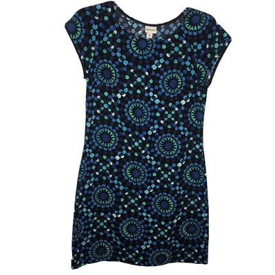 merona t shirt dress MERONA T-Shirt Dress Women's Size XS Blue Short Sleeves 100% Polyester