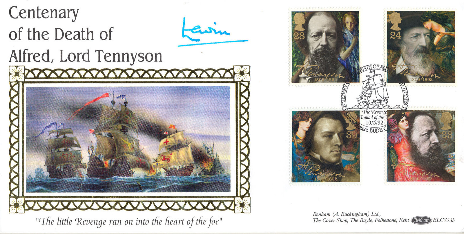 1992 Tennyson Benham BLCS Off The Revenge H/S Signed by LORD LEWIN eBay