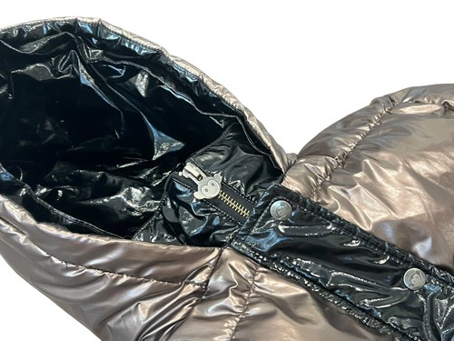 Appaman Kids Girl's Kyla Insulated & Hooded Puffer Coat Jacket Brown Black 10 - Picture 5 of 10