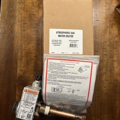 New Bradford White 265-46181-03 222-46181-03B Water Heater Gas Valve  Thermostat