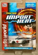 NOS Auto World Xtraction 1999 Nissan Skyline GT-R BNR34 HO Slot Car Runs On AMX