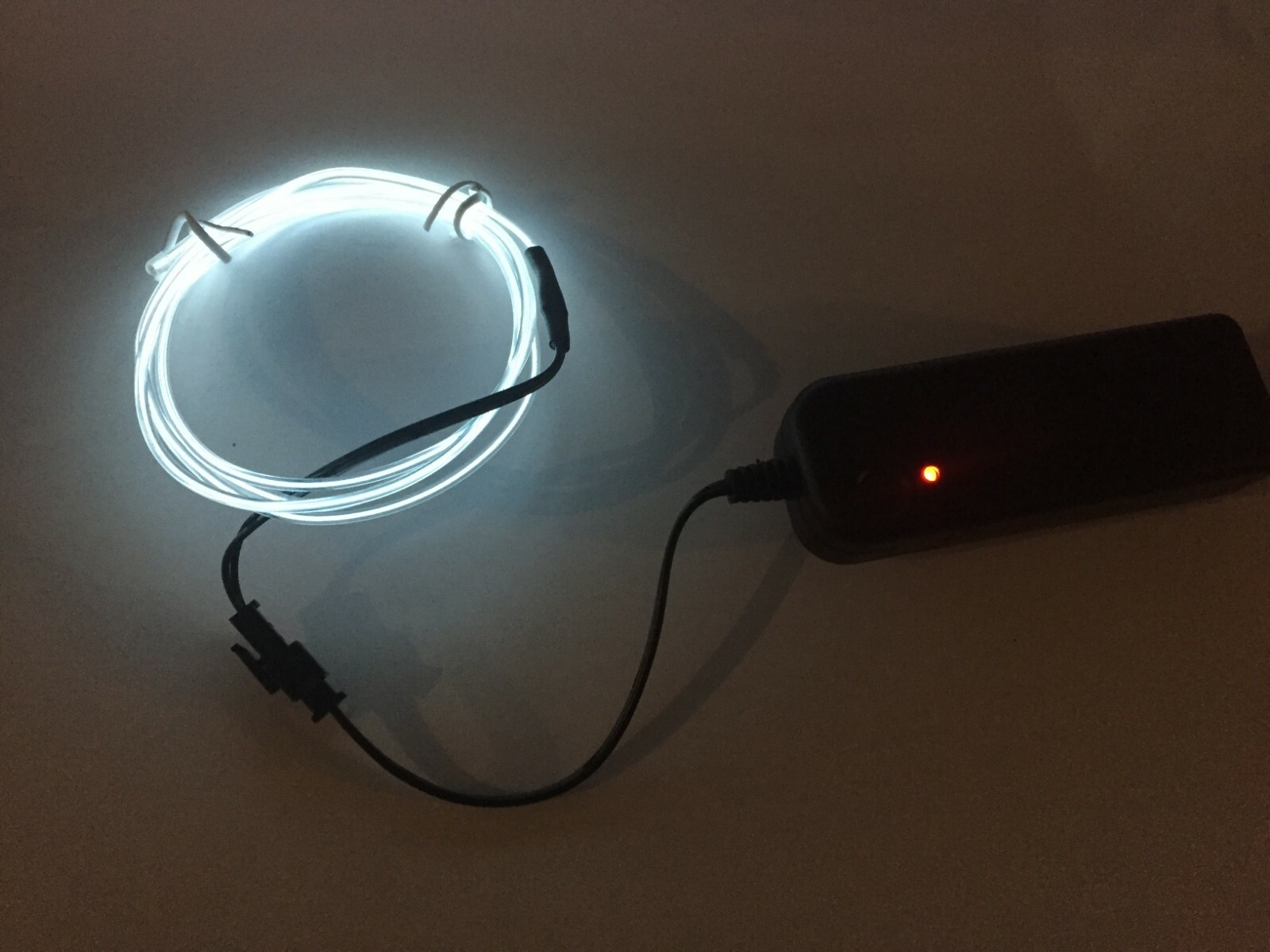 Neon Rope Light Battery Flexible Neon LED Light Glow EL Wire String Strip Rope Party / Car ...