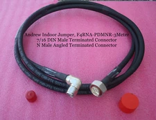 Andrew Commscope SureFlex Jumper FSJ4-RN; 10 ft w/ N MALE and/or DIN MALE, NEW 