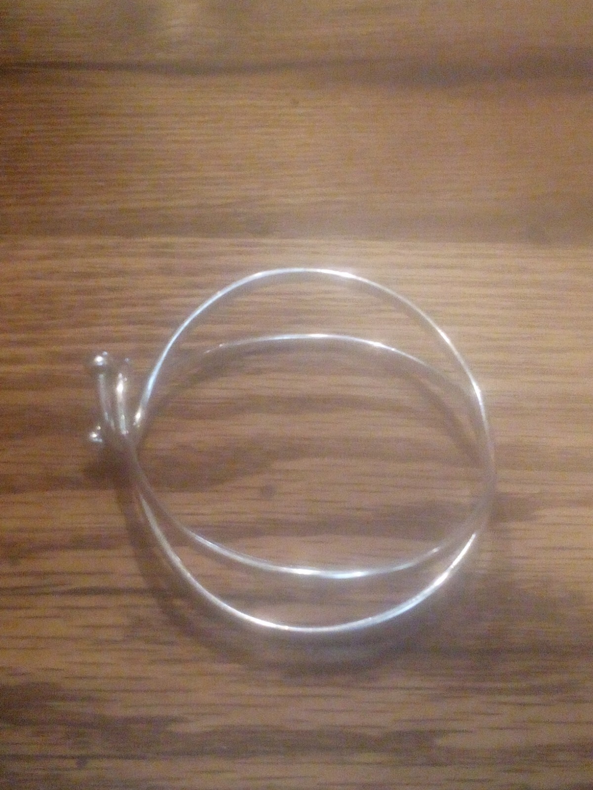 925 MEXICO Solid Silver Interlocking Bangle (Size… - image 1