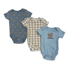 Cribmates   Baby Boy’s  3-Piece  Bodysuit SIZE 0-3M, 3-6M, 6-9M