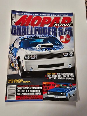 Mopar Magazine April 2009 Challenger 5/5 FIrst Drag Test #1078