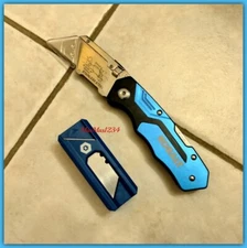 KOBALT Quick Change Folding Lockback Utility Knife - 25 Blade - NEW - Box Cutter