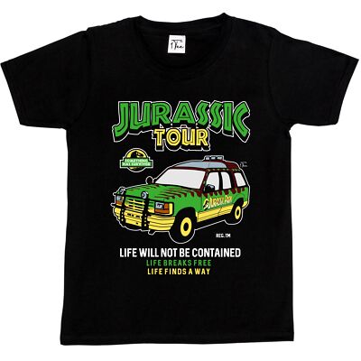 1Tee Kinder Jungen Jurassic Tour Auto T-Shirt