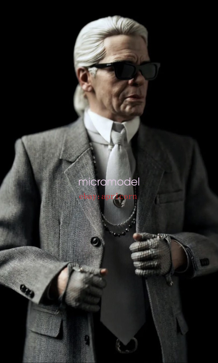SHUMI Karl Lagerfeld 1/6 Fashion Designer Action Figure Model