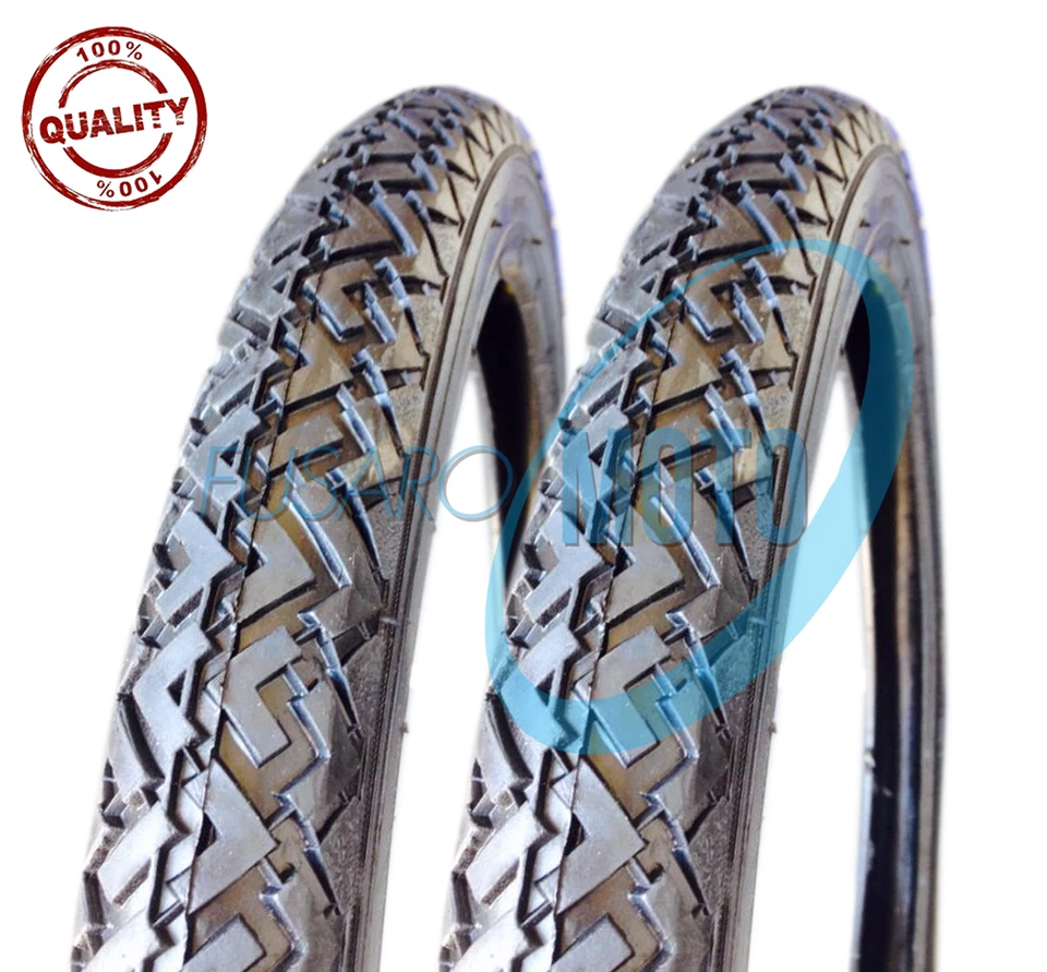 2 COPERTONI RUOTE PNEUMATICI GOMME 2 1/4 - 16 MOTO PIAGGIO CIAO SI BRAVO LEGA