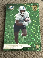 2024 Donruss Elite Green Disco Tahj  Washington 148 Miami Dolphins Football 2T