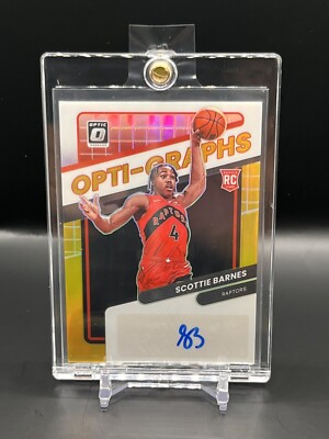 2021-22 Panini Donruss Optic Scottie Barnes Gold Auto RC /10   