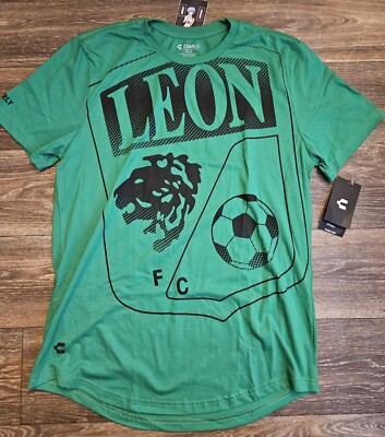 NWT Charly Club Leon FC Team Logo Crest T-Shirt Green Size Large