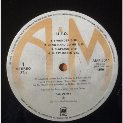 洋楽 RON DAVIES-U. F. O. Ron Davies – U. F. O. – Vinyl (Gatefold, LP, Album), 1973