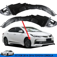 For 2014-2016 Toyota Corolla Fender Liner Set Front Left and Right Side