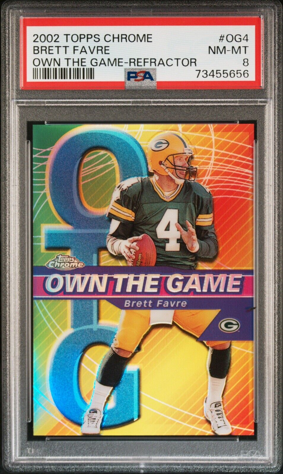 2006 Finest BRETT FAVRE Moments RED XFRACTOR 8/250 BF5 Gem Mint PSA 10 Pop  3