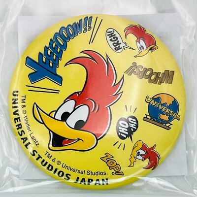Woody Woodpecker Universal Japan Game Can Badge USJ Limited