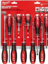 Milwaukee 48-22-2710 10 pc Phillips/Slotted/Square Screwdriver and Bit Set 10 in