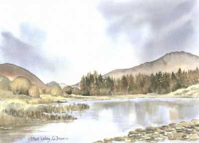 Druck von Silent Valley, County Down