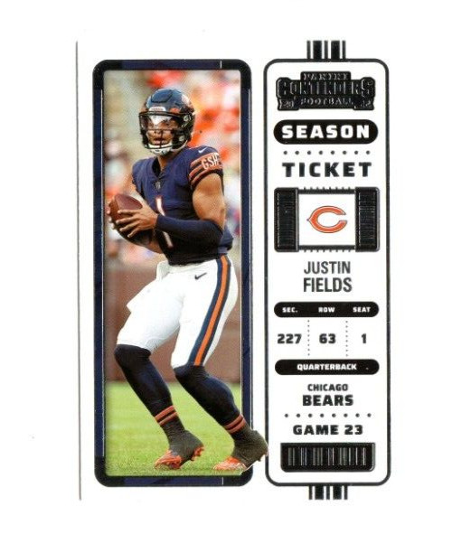 2022 Panini Contenders Football Justin Fields SEASON TICKET #20