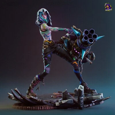 Jinx - Arcane - League of Legends - Fan Art Figur - Resin 3D Druck 225mm