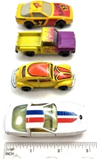 4 Vehicles Assorted Brands approx 3 inches long Lot S