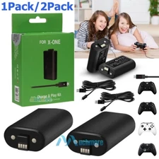 Rechargeable Battery Pack For XBox One X/S Series X/S Controller & Charger Cable