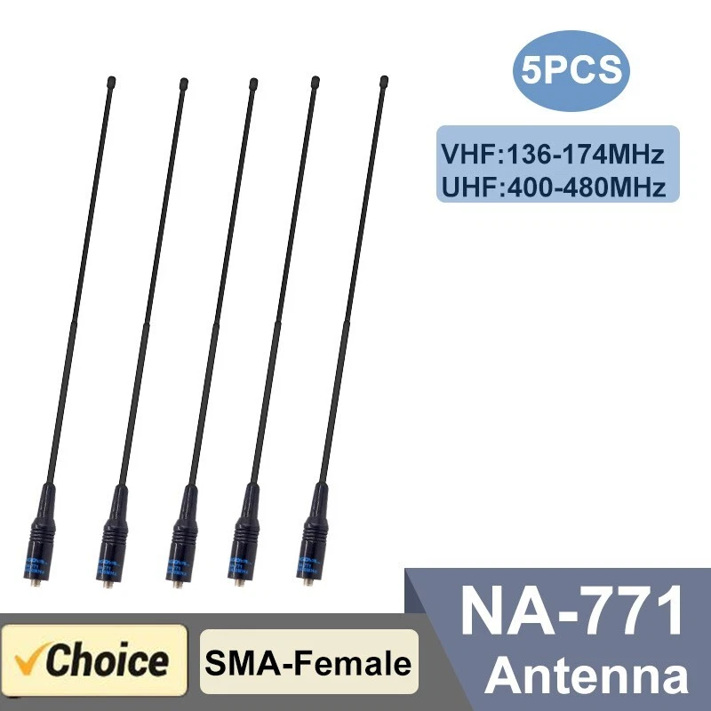 Antena Na771 Nagoya VHF/UHF SMA hembra para Quansheng UVK5 UVK58 Baofeng DM1701 Foto 4 de 4