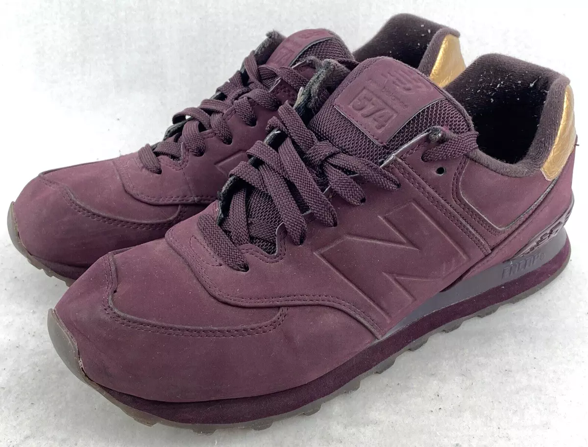 Maroon and top gold new balance