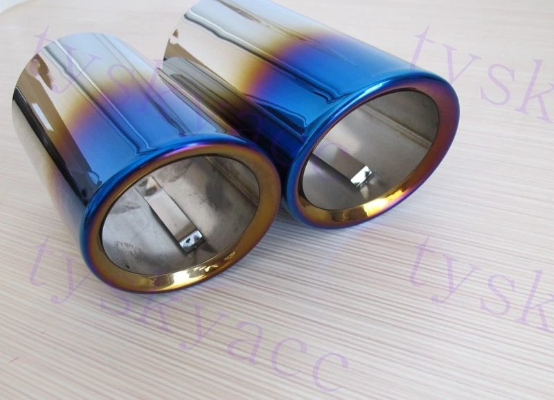 Silenciador trasero tubo de escape punta cubierta embellecedor para BMW E93 E90 E92 325 325i 328i Foto 4 de 4