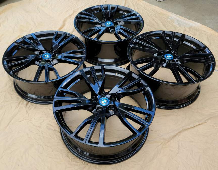 20" NEW BLACK OEM FACTORY ORIGINAL BMW i8 I12 I15 SUPER LIGHT FORGED WHEELS RIMS