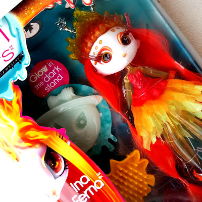 Rarität Novi Stars Puppe: INA FERNA. My Hair Lights! Nagelneu im Karton, selten!