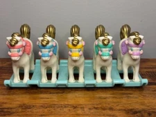 Vintage Tyco Quints Rocking Horses Ponies For Five Dolls 1989 Toy Plastic