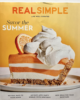 Real Simple Magazine Savor The Summer Orange Ice Cream Pie Recipe June July 2026